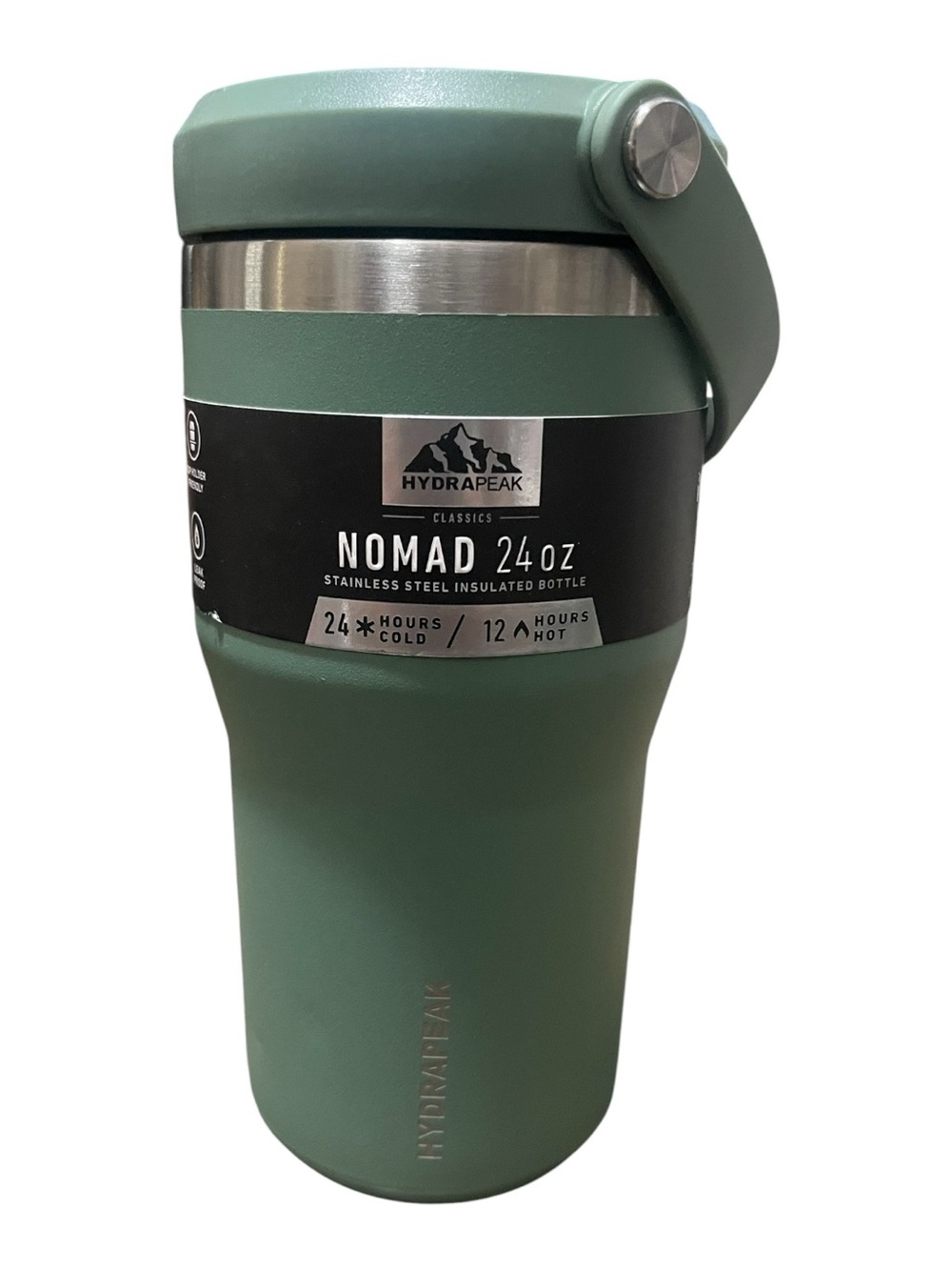 Hydrapeak Nomad 24oz Stainless Steel Insulated Bottle - Sage Leaf NWT